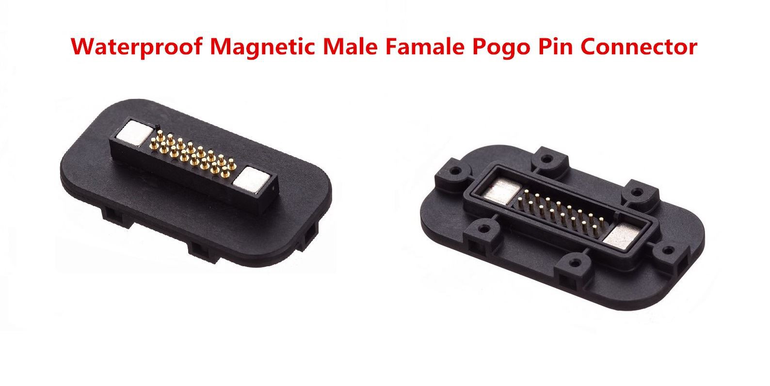 waterproof magnetic male-female-pogo-pin