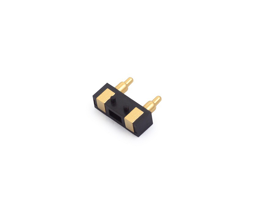Side Pogo Pin P plated Gold 3u "