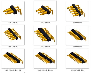 Ο δεξιός συνδετήρας Angel Spring pogo pin