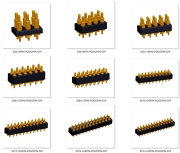 Σύνδεσμος Pogo Pin με ελατήριο διπλής σειράς